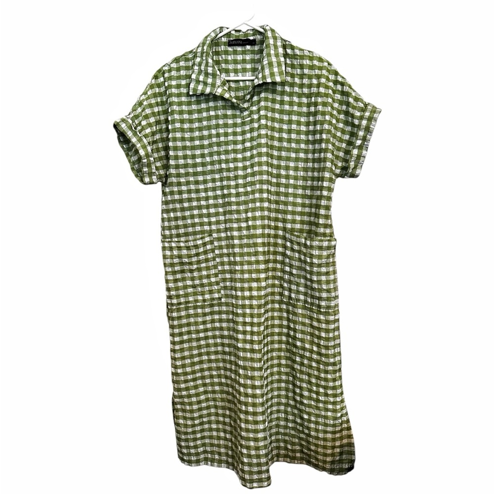 Green Checkered Dress